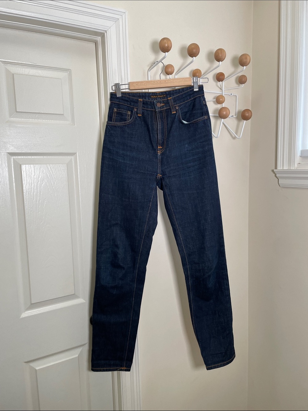 Nudie Jeans Tapered Denim Jeans - Blue - 27x32